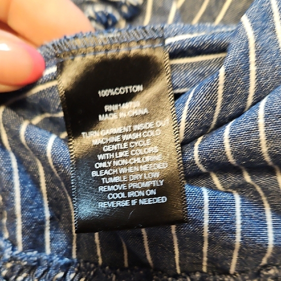 Beige By Eci Striped Off-Shoulder Bell Sleeve Top - Picture 4 of 7